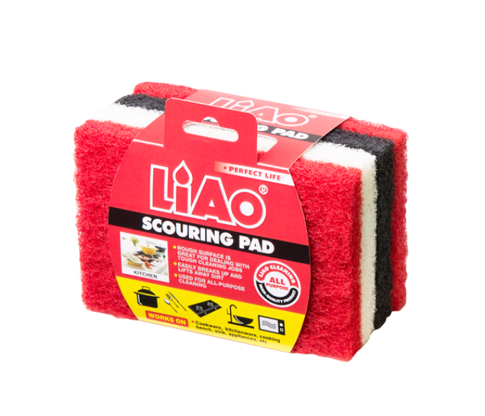 Liao 67391 Kitchen Scouring Pad H130036 - Red - Zoom Image