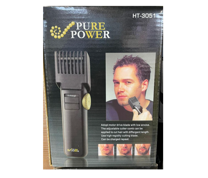 Generic Hair and Beard Trimmer for Men - Black - Zoom Image 2