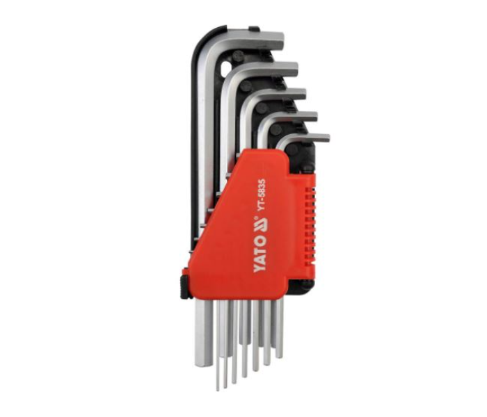 Yato YT-58209 14 Piece Hex Key Set - Silver - Zoom Image