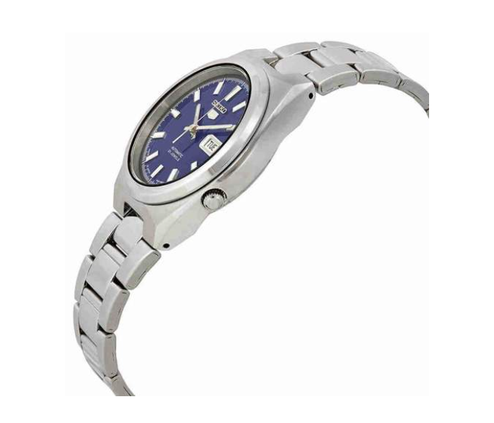 Seiko SNKC51J1 Analog Automatic Blue Dial Stainless Steel Watch for Men - Silver - Zoom Image 2