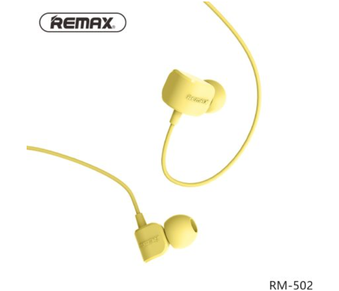 Remax RM-502 Crazy Robot In-Ear Wired Earphone - Yellow - Zoom Image 1