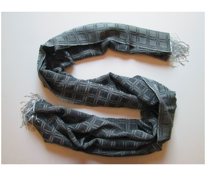 Style It STY-PC-BG Genuine Hand Woven Pashmina Shawl -Grey - Zoom Image 1