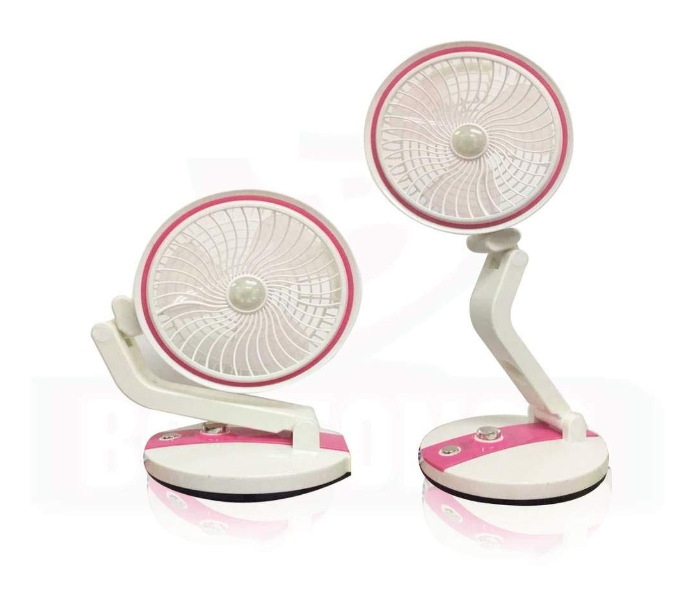 Multifunction Rechargeable Fan with Powerful LED Light and AC Power Charging Port - Zoom Image 2