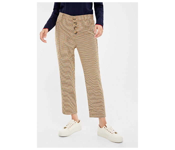 Springfield 683691753 Size 34 Cotton Pant for Women - Camel - Zoom Image