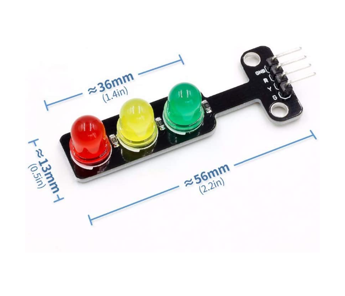 Arduino 5mm LED Traffic Light Module Board for DIY Electronic Projects - Zoom Image 3