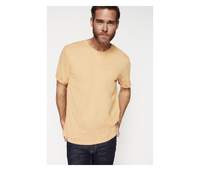 Springfield 712172509 XS Basic T-Shirt for Men - Yellow - Zoom Image 1