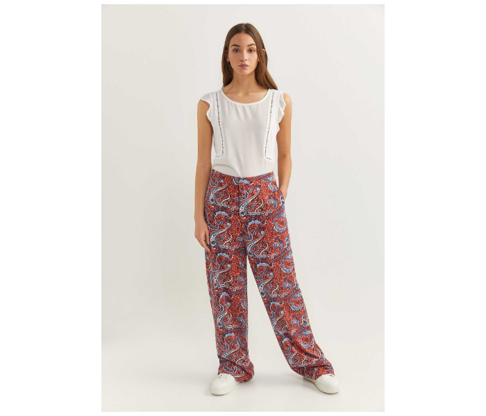 Springfield 683707766 Size 42 Cotton Pant for Women - Orange - Zoom Image 2