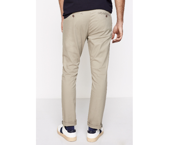 Springfield 155343759 Size 38 Chinos for Men - Cream - Zoom Image 3