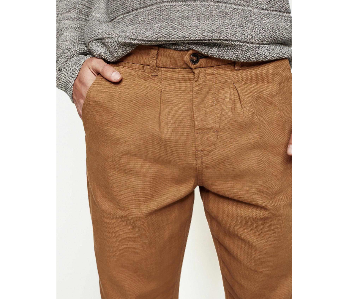 Springfield 155354232 Size 38 Chinos for Men - Light Brown - Zoom Image 3