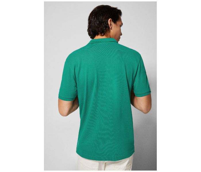 Springfield 855098028 XS Basic Polo Shirt for Men - Green - Zoom Image 3