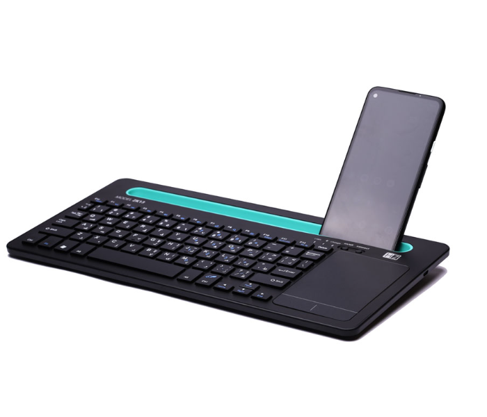 Heatz ZK13 Touchpad Standy Bluetooth Keyboard - Black - Zoom Image 3