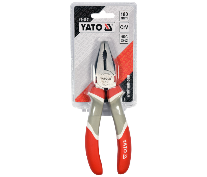 Yato YT-6601 7 Inch Combination Plier - Red and Grey - Zoom Image 2