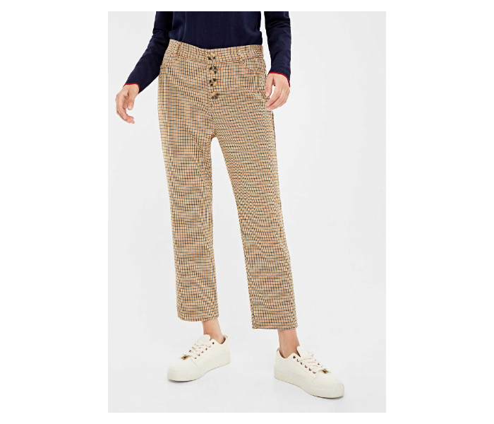 Springfield 683691753 Size 44 Cotton Pant for Women - Camel - Zoom Image