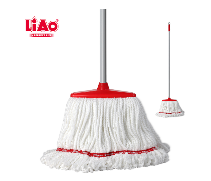 Liao 67362 Microfiber Cleaning Mop A130029 - Red and White - Zoom Image