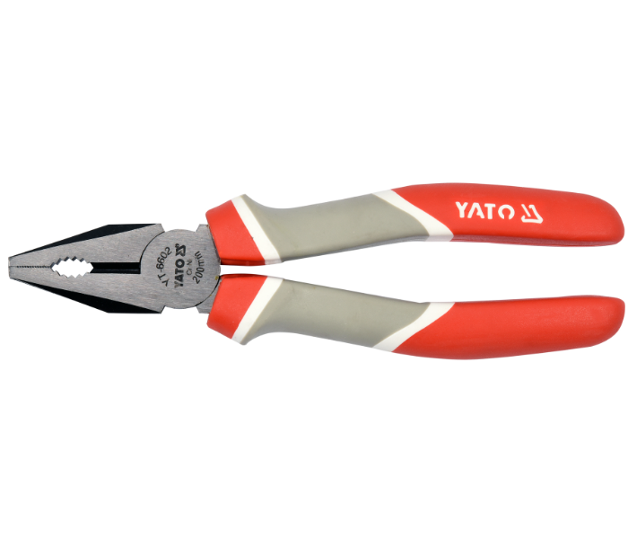 Yato YT-6602 8 Inch Combination Plier - Red and Grey - Zoom Image 1