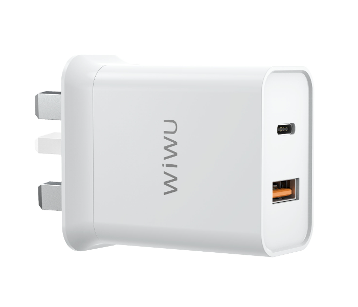 Wiwu RY-U20BUK 20W Comet USB-C Uk Power Adapter - White - Zoom Image 1