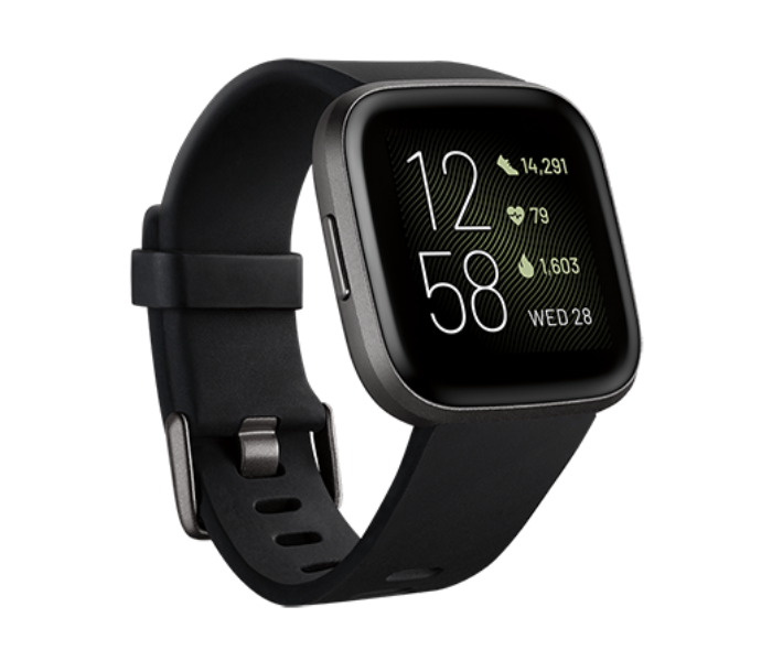 Fitbit Versa 2 Health and Fitness Smartwatch - Black - Zoom Image 1