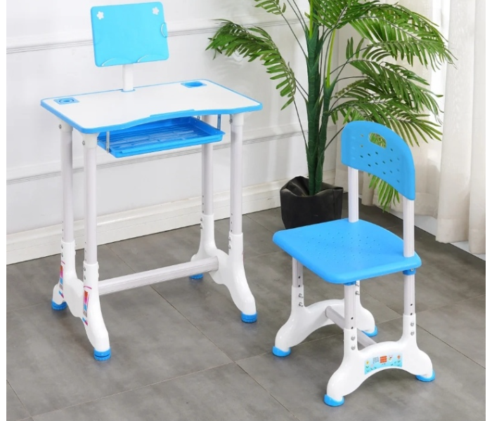 Vavas 70 X 45cm Kids Study Table With Chair - Blue And White - Zoom Image