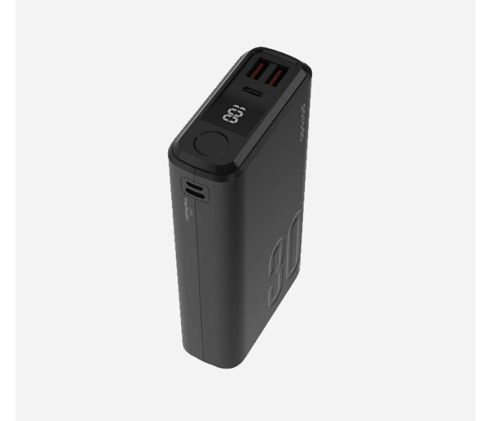 Porodo PD-3094-BK Portable 30000mAh 20W with USB-C PD Input and Output Power Delivery Quick Charge 3.0 Touch Sensor Power Button Powerbank - Black - Zoom Image 4