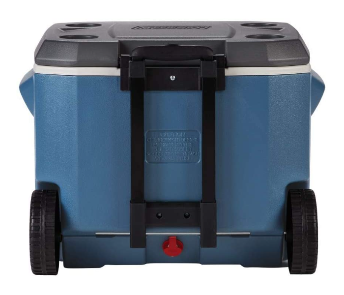 Coleman 3000005889 50 Quarts Camping Cooler with Wheels - Blue and Black - Zoom Image 3