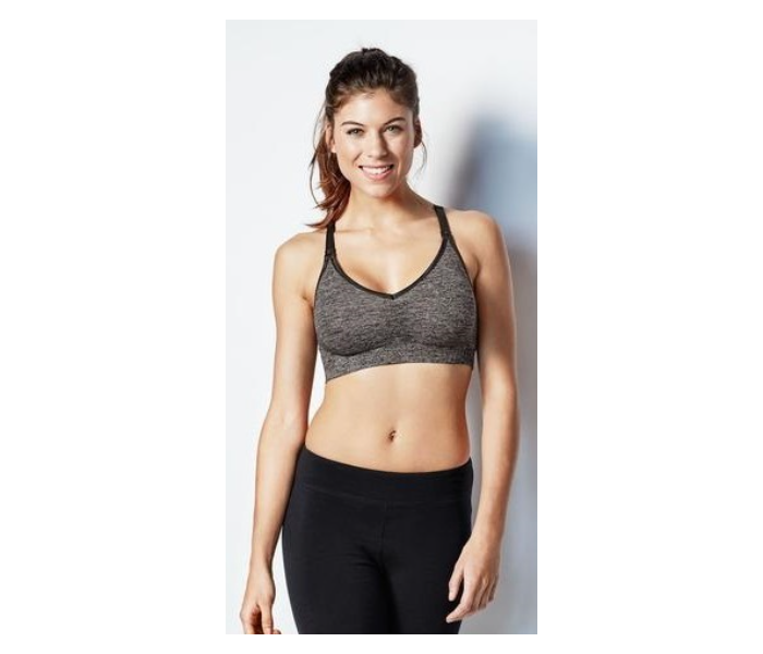 Bravado 1436 - 01 Small The Bodysilk Seamless Yoga Charcoal Nursing Bra -Charcol Grey - Zoom Image 3