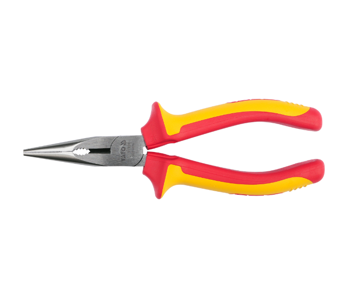 Yato YT-21154 6 Inch Cr-V Steel Insulated Long Nose Plier - Yellow and Red - Zoom Image 1