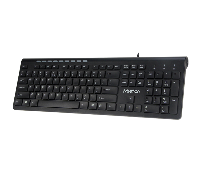 Meetion MT-K842M Ultra Thin Multi-Media Keyboard -Black - Zoom Image 2