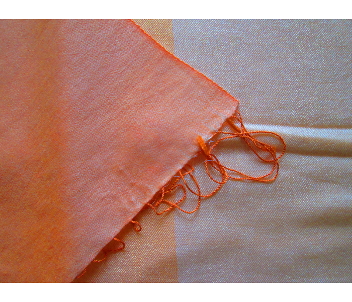 Style It STY-PSS-CO Genuine Hand Woven Pashmina Shawl - Orange - Zoom Image 3