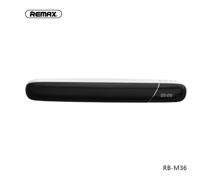 Remax RB-M36 Wireless Speaker With Clock -White - Zoom Image 1