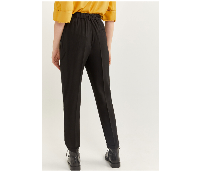 Springfield 683715801 Size 44 Cotton Pant for Women - Black - Zoom Image 3