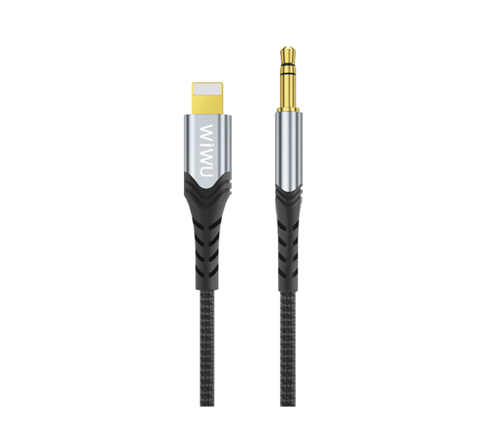 Wiwu YP02B Audio Stereo Cable To Lightning - Black - Zoom Image 1