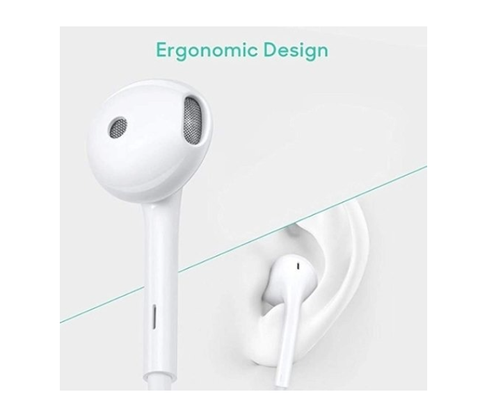 Hd-19 Dynamic Combination-built-in Mic Hands Free Music Earphone - White - Zoom Image 2