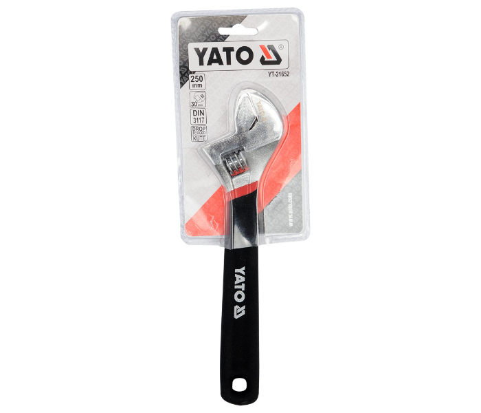 Yato YT-21652 250mm Cr-V Steel Adjustable Wrench - Black - Zoom Image 2