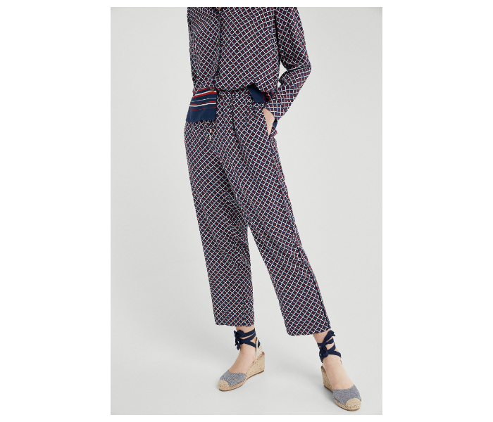 Springfield 683529517 Size 42 Cotton Jumpsuit for Women - Blue - Zoom Image 3