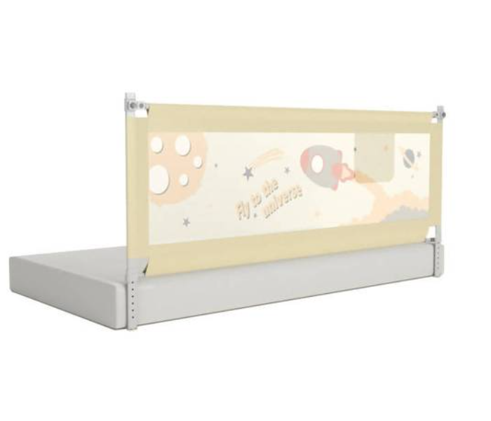 Fabric 2 Meter Bed Rail Guard For Baby Safety  - Beige  - Zoom Image 3