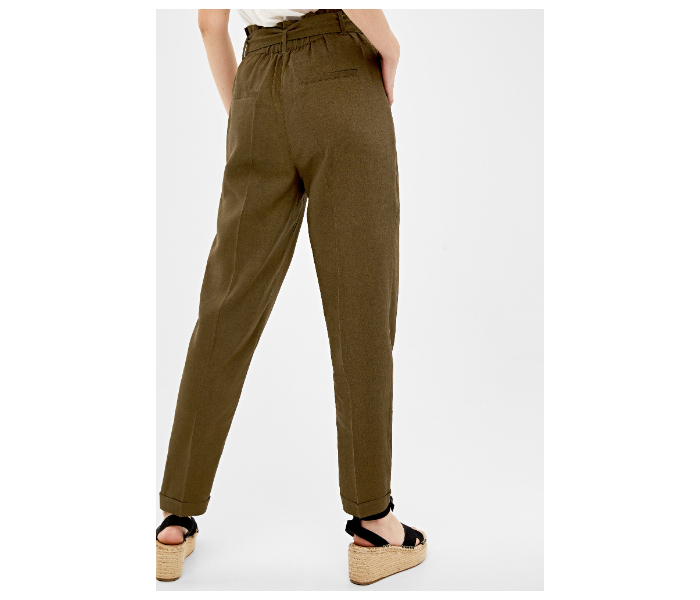 Springfield 683687920 Size 44 Cotton Pant for Women - Brown - Zoom Image 4