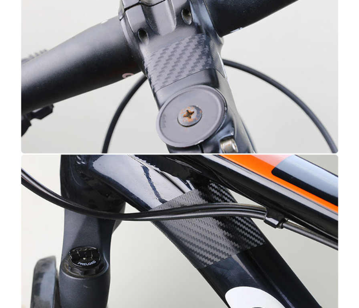 3 Piece Bicycle Frame Protection Anti Scratch Sticker - Black - Zoom Image 2