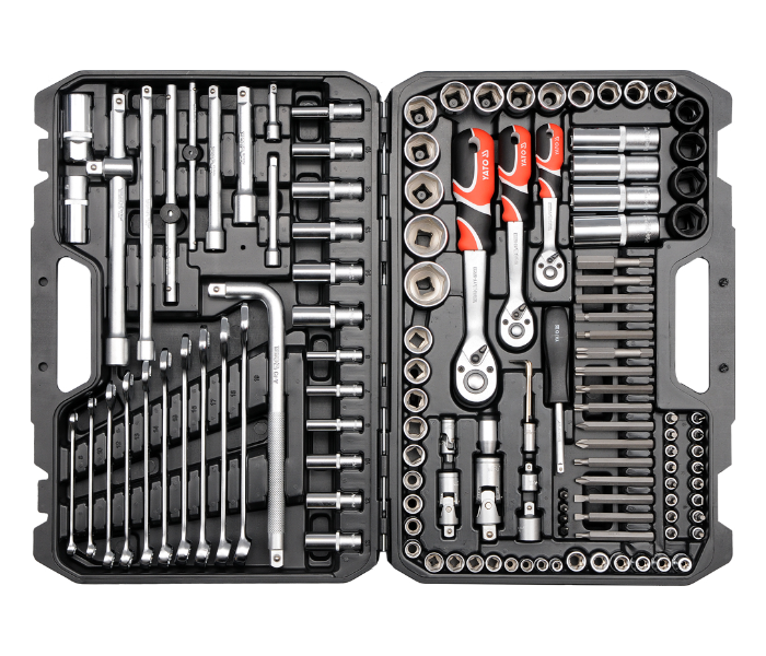 Yato YT-38872 128 Piece Cr-V Steel Socket Set - Grey - Zoom Image 1