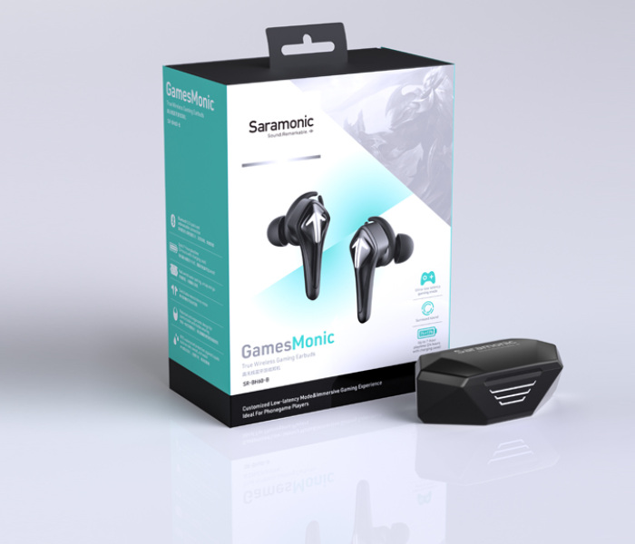 Saramonic SR-BH60-B True Wireless Gaming Earbuds - Black - Zoom Image 6