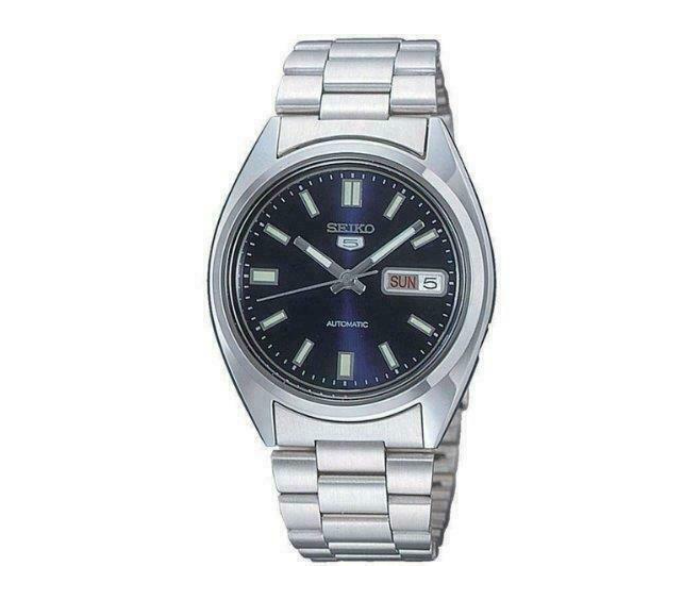 Seiko SNXS77K1 Automatic Stainless Steel Blue Dial Watch for Men - Silver - Zoom Image