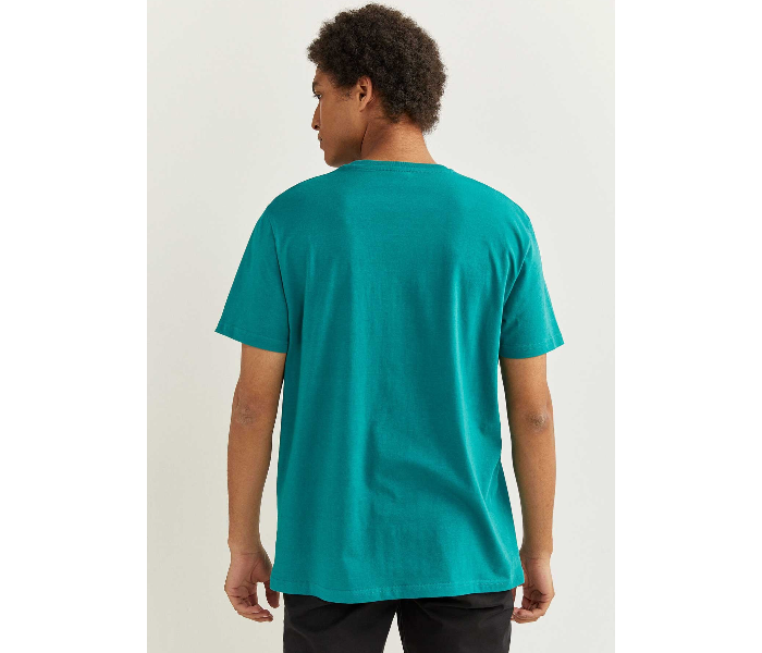 Springfield 712210187 Large Short Sleeve T-Shirt for Men - Turquoise - Zoom Image 2