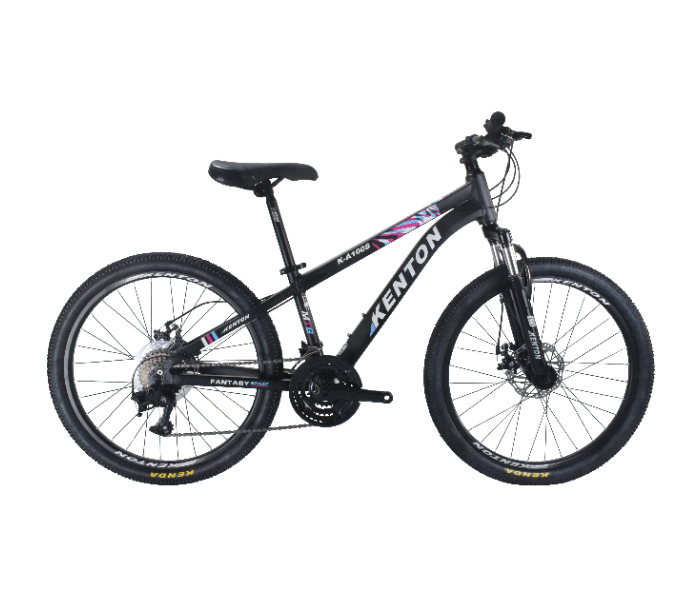 KENTON Aluminum Mountain Bike, 24 Speeds,24" inch Wheels, with Disc Brake.
Size : 24" - Black and Purple - Zoom Image