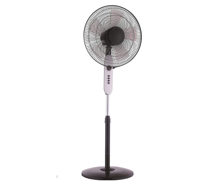 Impex PF 7502 60W 3 Blade High Speed Pedestal Fan - Black - Zoom Image