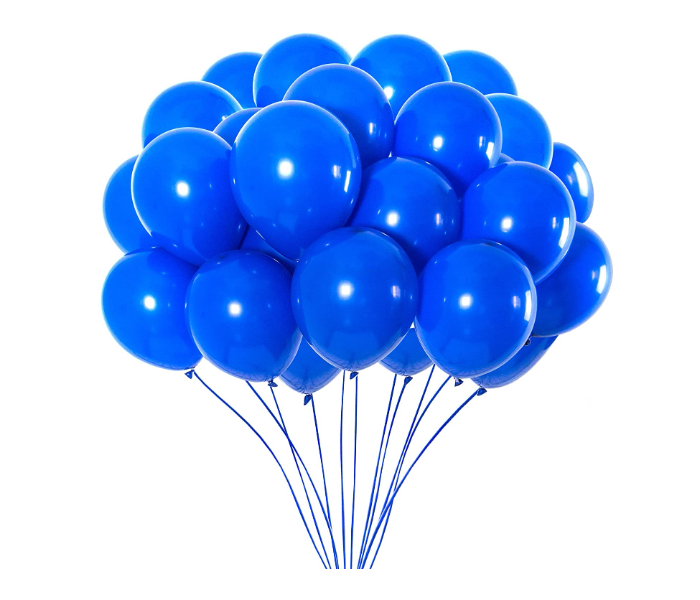 Mira Decor M-D-N10-5015 10 inch Pack of 50 Piece  Latex Balloon - Blue - Zoom Image