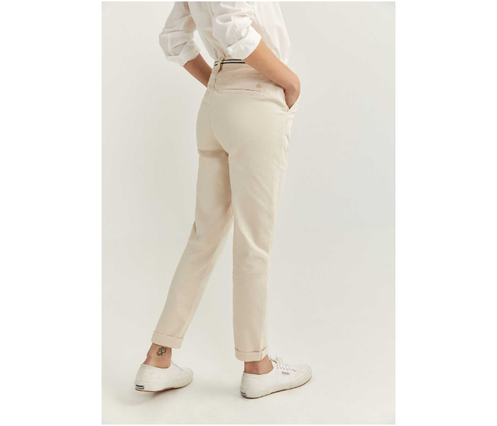 Springfield 683724751 Size 38 Cotton Pant for Women - Beige - Zoom Image 3