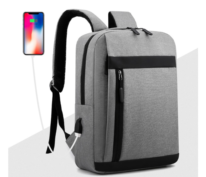 FN Unisex 3 Piece Business Laptop Backpack - Grey - Zoom Image 6