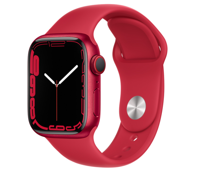 Apple Watch Series 7 GPS and Cellular 41mm PRODUCT RED Aluminum Case with Sport Band - Zoom Image 1