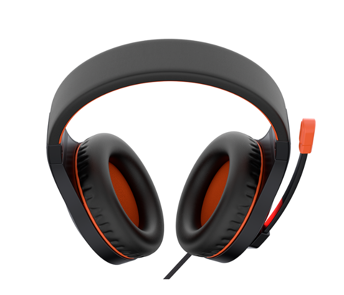 Meetion HP021Stereo Gaming Headset with Mic  Lightweight Backlit - Black Orange - Zoom Image 3