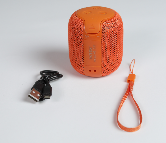 WSTER WS-305 Wireless Stereo Speaker - Orange - Zoom Image 2