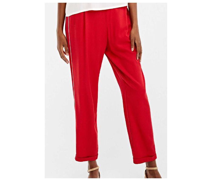 Springfield 683682865 Size 40 Cotton Pant for Women - Red - Zoom Image 1